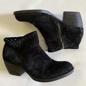 BORN lattice suede bootie 10